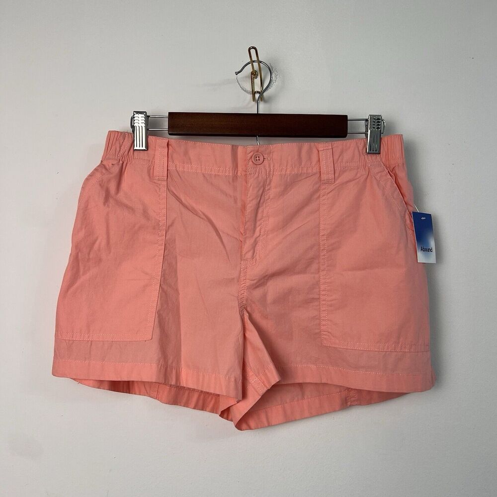 NWT Abound Cotton Cargo Shorts In Pink Hydrangea, Medium